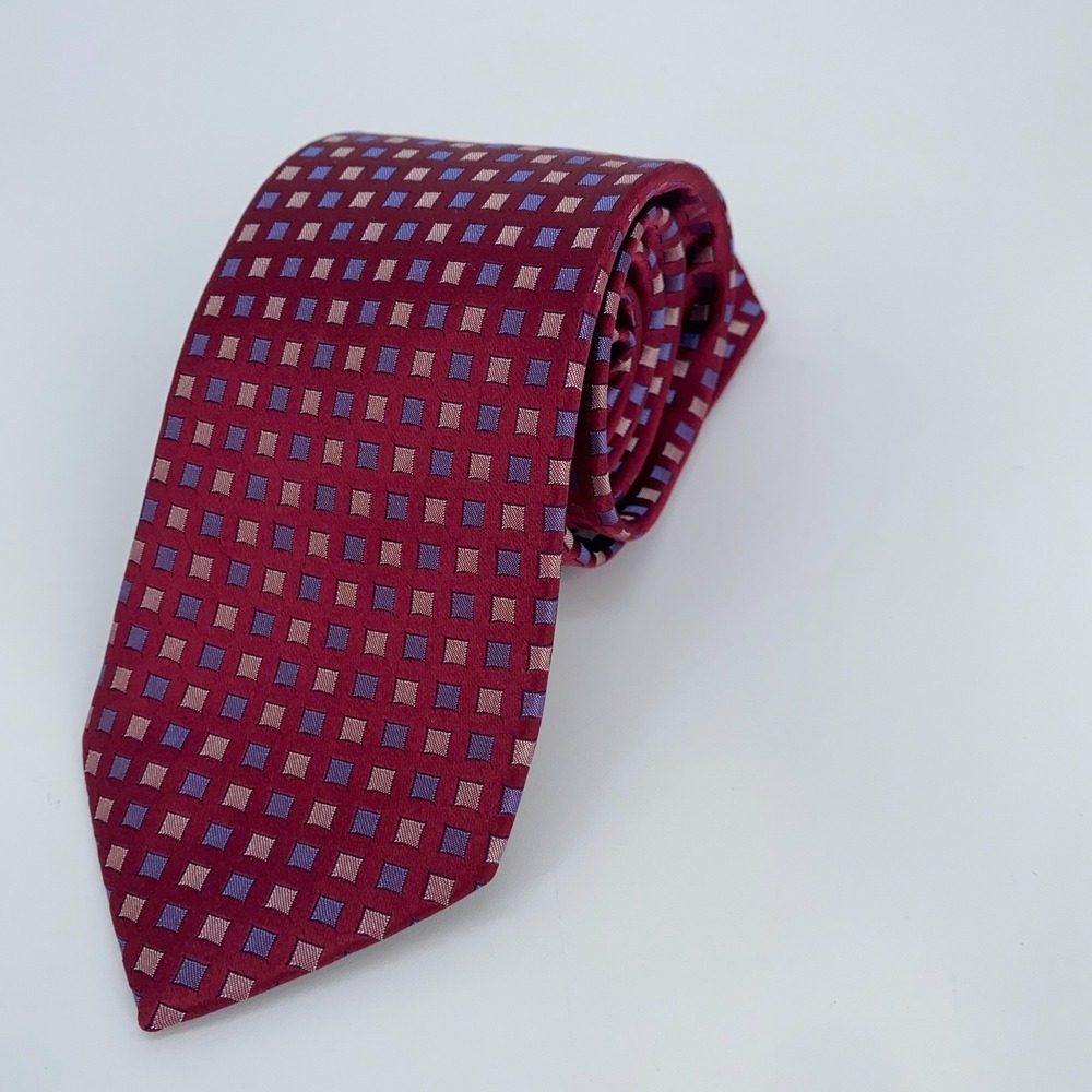 Eton Tie Mens One Size Multi Patterned Silk‎ Classic Fit Necktie England Made